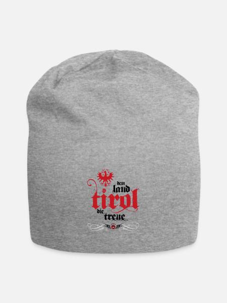 Dem Land Tirol die Treue - Jersey-Beanie - Grau meliert