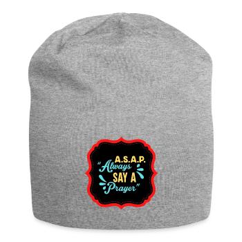 Always Say A Prayer - Jersey Beanie - heather grey - Front