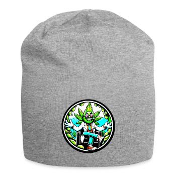 Héros du cannabis en costume - Bonnet en jersey - gris chiné - Devant