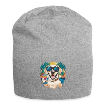 Cute Labrador Retriever - Jersey Beanie - heather grey - Front