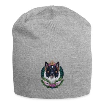 Berger Belge avec Couronne, Lilas - Bonnet en jersey - gris chiné - Devant