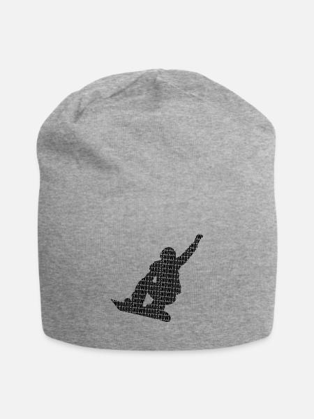 Snowboard - Jersey-Beanie - Grau meliert