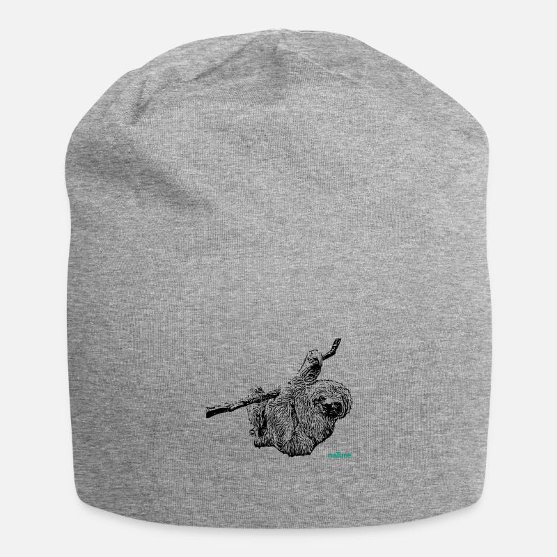 Faultier - Jersey-Beanie - Grau meliert