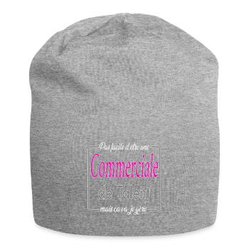 Commerciale de talent mais ça va, je gère - Bonnet en jersey - gris chiné - Devant