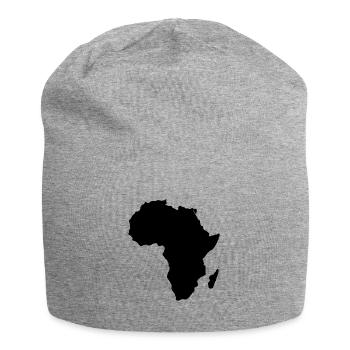Kontinent Afrika Silhouette - Jersey-Beanie - Grau meliert - Vorne