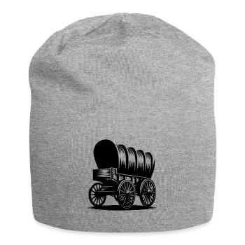 Chariot couvert pour chevaux - Bonnet en jersey - gris chiné - Devant