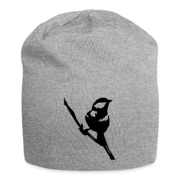 Der Spatz - Jersey-Beanie - Grau meliert - Vorne