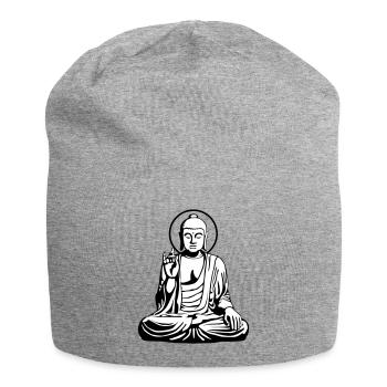 Young Buddha No.1_2c - Jersey-Beanie - Grau meliert - Vorne