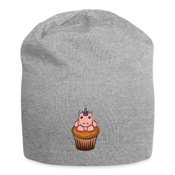 Ma petite couleur de petit gâteau sans écriture - Bonnet en jersey - gris chiné - Devant