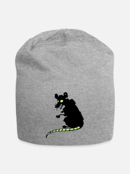 Miese Ratte - Jersey-Beanie - Grau meliert