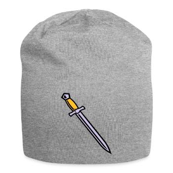 Schwert - Jersey-Beanie - Grau meliert - Vorne