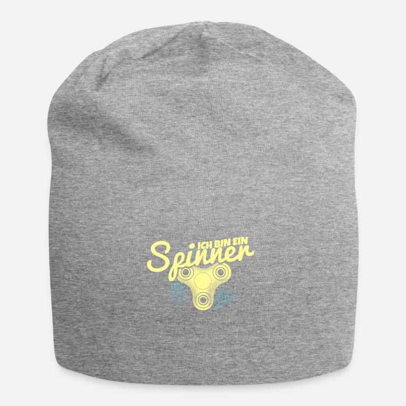Ich bin ein (Fidget) Spinner - Jersey-Beanie - Grau meliert