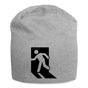 Beenden (V) - Jersey-Beanie - Grau meliert - Vorne