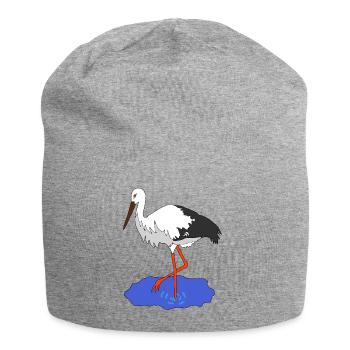 stork - Jersey Beanie - heather grey - Front