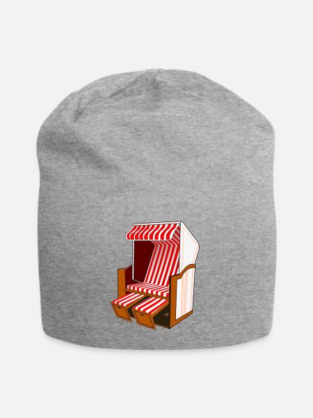 Strandkorb - Jersey-Beanie - Grau meliert