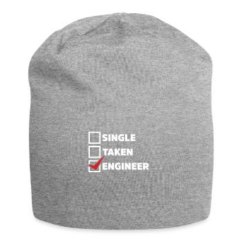 Single Taken Engineer - Jersey Beanie - heather grey - Front