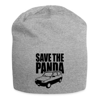 Save the panda - Jersey Beanie - heather grey - Front