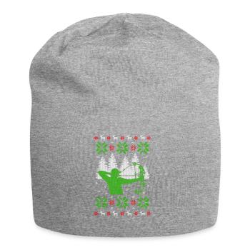 bow hunting ugly christmas jumper - Jersey-Beanie - Grau meliert - Vorne