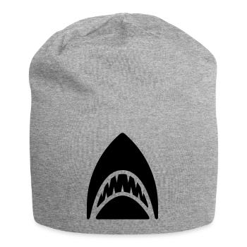 Hai - Jersey-Beanie - Grau meliert - Vorne
