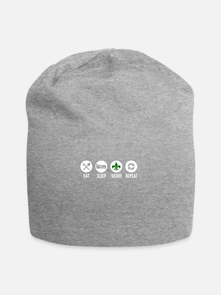 Mangez le sommeil Répéter Scout - Bonnet en jersey - gris chiné
