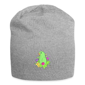 perroquet nain petits perroquets tourtereaux - Bonnet en jersey - gris chiné - Devant
