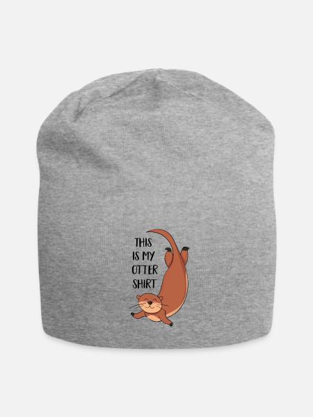 Otter - Jersey-Beanie - Grau meliert