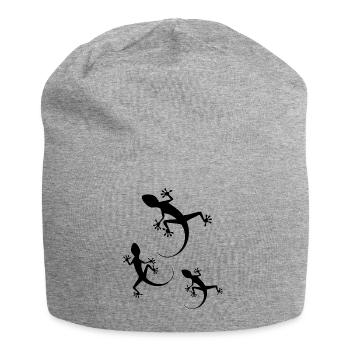 Geko - Jersey-Beanie - Grau meliert - Vorne