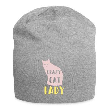 Crazy Cat Lady - Jersey Beanie - heather grey - Front
