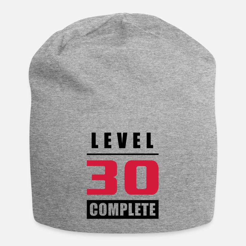 Niveau 30 - Terminé - Bonnet en jersey - gris chiné