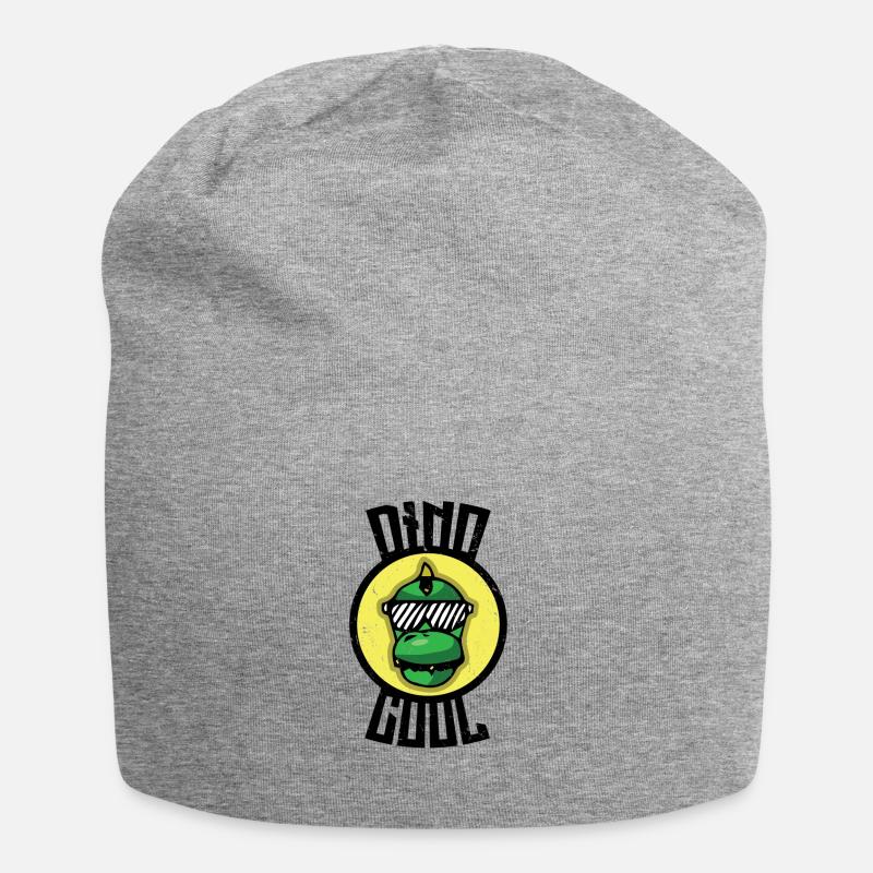 Dinosaurier sind cool Kinder - Jersey-Beanie - Grau meliert