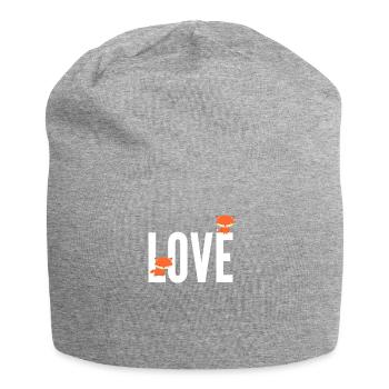 Fuchs Love Fox - Jersey Beanie - heather grey - Front