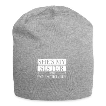 She's my sister from another mister - Jersey-Beanie - Grau meliert - Vorne