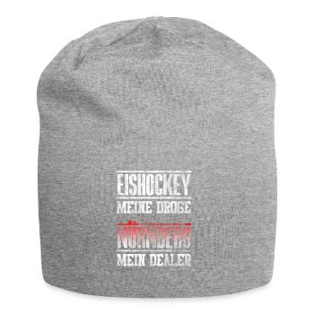 Nürnberg - Eishockey meine Droge - mein Dealer. - Jersey-Beanie - Grau meliert - Vorne