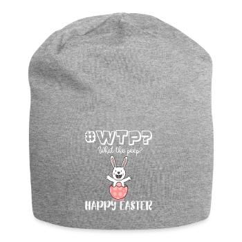 #WTP What the peep Funny WTF Easter Shirt - Jersey-Beanie - Grau meliert - Vorne