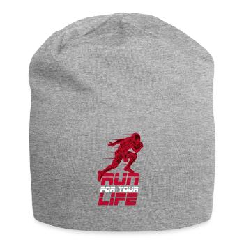 American Football Touchdown Geschenk Geburtstag - Jersey-Beanie - Grau meliert - Vorne