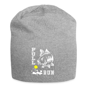 FULLRUN carp angler carp carp fishing gift - Jersey Beanie - heather grey - Front