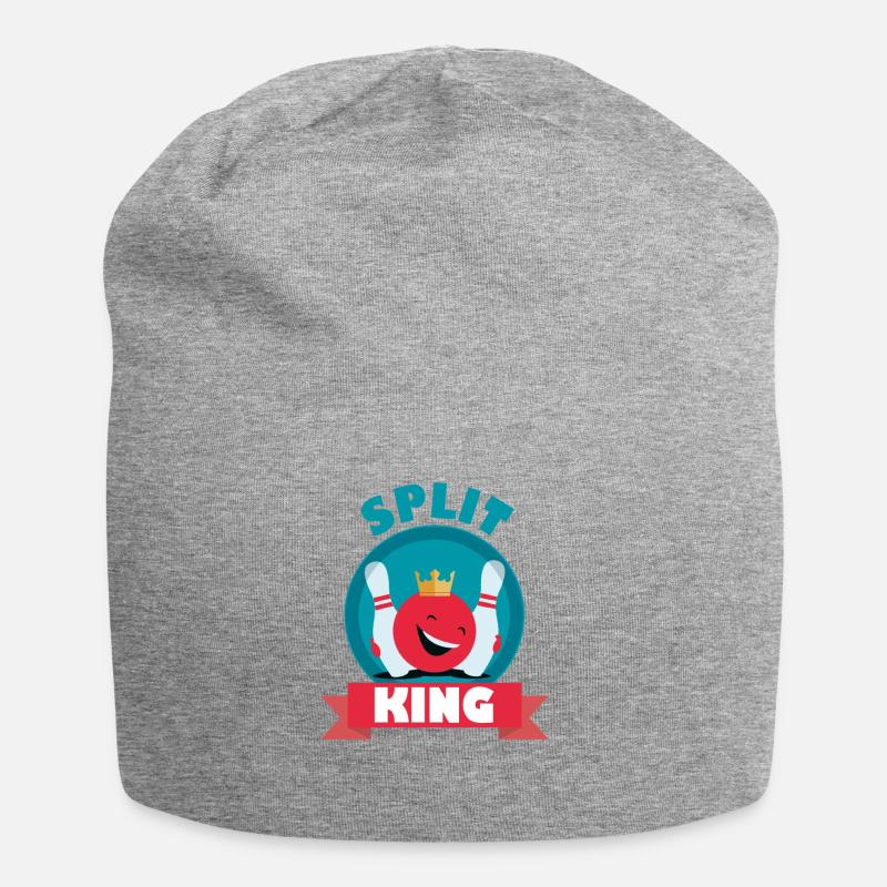 Split King Split Happens Bowling König Team Fun - Jersey-Beanie - Grau meliert