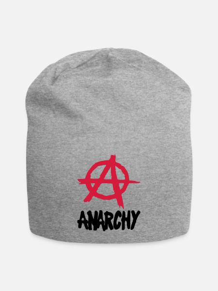 Anarchy__V002 - Bonnet en jersey - gris chiné