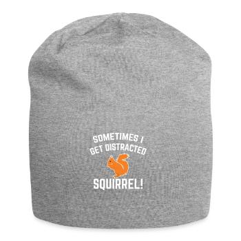 Squirrel Tshirt Gift Animal Friends Funny - Jersey Beanie - heather grey - Front