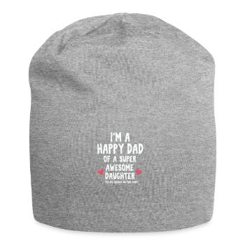 Cadeau drôle de fête des pères pour les filles et les pères - Bonnet en jersey - gris chiné - Devant