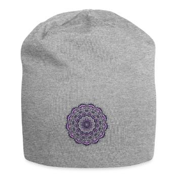 Mandala - Bonnet en jersey - gris chiné - Devant