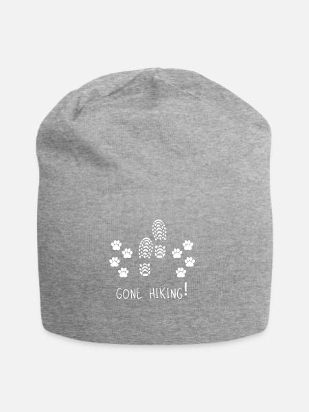 Climbing - mountaineering - mountains - hiking with dog - Jersey Beanie - heather grey