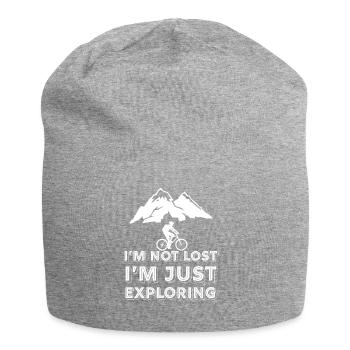 Mountains - mountain biking - mountain biking - cycling - Jersey Beanie - heather grey - Front