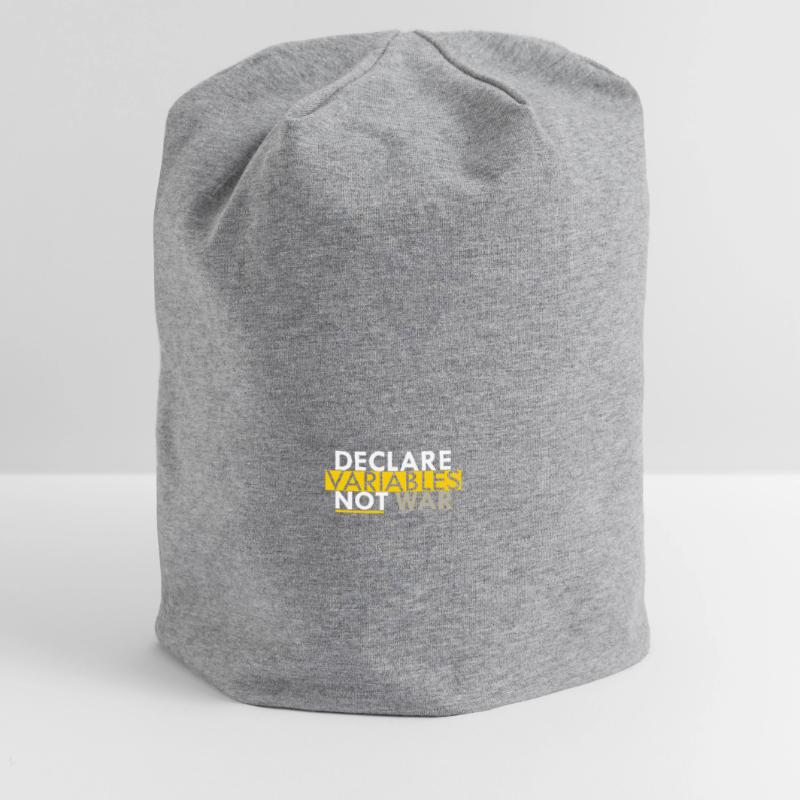 Declare Variables not War Programmierer Geschenk Jersey-Beanie