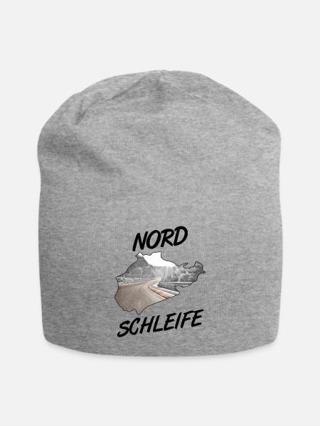 Nordschleife - Jersey-Beanie - Grau meliert