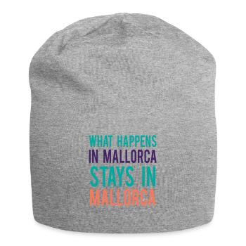 What happens in Mallorca stays in Mallorca - Jersey Beanie - heather grey - Front
