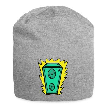 Lautsprecher Grün - Jersey-Beanie - Grau meliert - Vorne