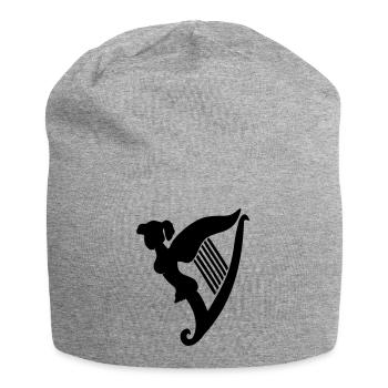 Irish Harpgirl - Jersey-Beanie - Grau meliert - Vorne
