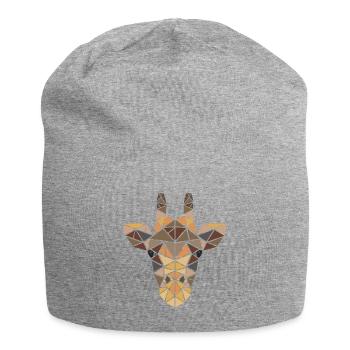 Girafe - Big 5 - Géométrique - Cadeau - Bonnet en jersey - gris chiné - Devant