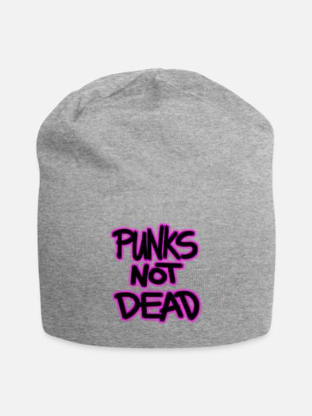 punks not dead - Jersey-Beanie - Grau meliert